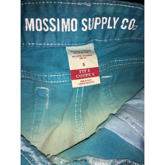 Mossimo Women Girls Juniors Size 5 Blue Dip Dye Ombré Shorts - Picture 4 of 4